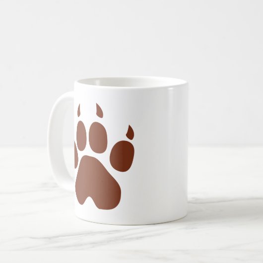 braune Auflageikone Kaffeetasse (Vorderseite Links)