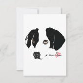 Braune Augen - Blankenkarte (Vorderseite)