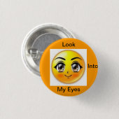 braune Augen Button (Vorne & Hinten)