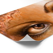 Braune Augen Poster (Ecke)