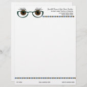 Braune Augen und Brillen Briefkopf (Vorne/Hinten)