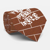 Braune Backsteinhalterung - Benutzerdefinierter Te Krawatte (Gerollt)
