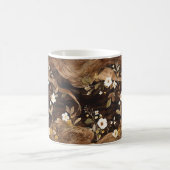 Braune Baumblüten Kaffeetasse (Mittel)