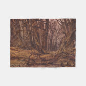 Braune Baumstämme in einem Autumnalwald Fleecedecke (Vorderseite (Horizontal))