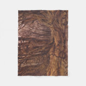 Braune Baumstämme in einem Autumnalwald Fleecedecke (Vorderseite)