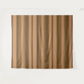 Braune beige Farbtöne gestreift vertikale Muster Wandteppich (Vorderseite (Horizontal))