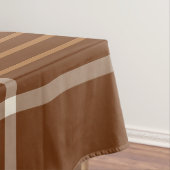 Braune Beige Karierte Tartan Schachbrettmuster Tischdecke (Beispiel)