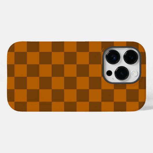 Braune Beige Markierter Block Print Case-Mate iPhone Hülle (Rückseite (Horizontal))