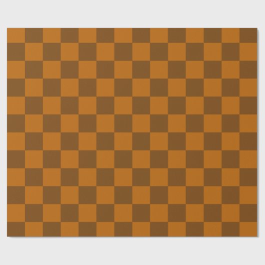 Braune Beige Markierter Block Print Geschenkpapier (Flach)