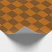 Braune Beige Markierter Block Print Geschenkpapier (Ecke)