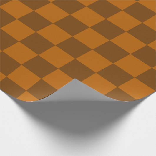 Braune Beige Markierter Block Print Geschenkpapier (Ecke)