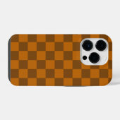 Braune Beige Markierter Block Print iPhone Hülle (Rückseite (Horizontal))