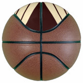 Braune beige Streifen 70er 80er Classic Retro Stre Basketball (Rechts)