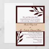 Braune Blätter:Einladung Einladung (Vorne/Hinten)