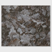 Braune Blätter Geschenkpapier (Flach)