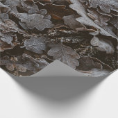 Braune Blätter Geschenkpapier (Ecke)