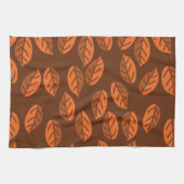 Braune Blätter Geschirrtuch (Horizontal)