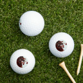 Braune Blätter Golfball (Insitu Gras)