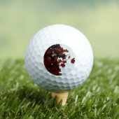 Braune Blätter Golfball (Insitu T-Shirt)