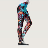 Braune Blätter Leggings (Rechts)