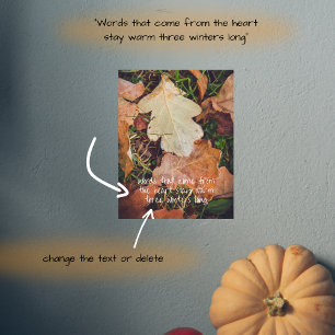 Braune Blätter Poster