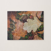 Braune Blätter Puzzle (Horizontal)