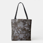 Braune Blätter Tasche (Rückseite)