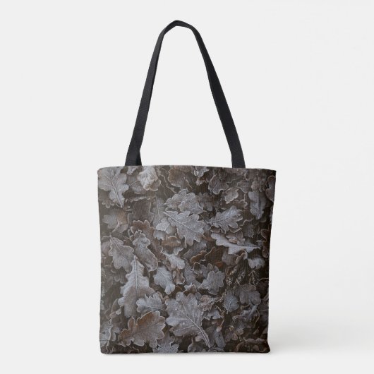 Braune Blätter Tasche (Rückseite)