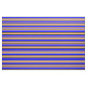 Braune, blaue, hellgelbe und schwarz gefärbte Lini Stoff (Fat Quarter (45,7 x 55,9 cm))