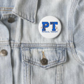 braune blaue Tupfen Pints Button (Beispiel)