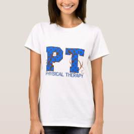 braune blaue Tupfen Pints T-Shirt