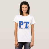 braune blaue Tupfen Pints T-Shirt (Vorne ganz)
