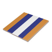 Braune, blaue und weiße Streifen Fliese (Seite)