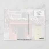 Braune Blume-Bäckerei Blume Postkarte (Rückseite)