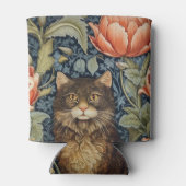 Braune Blume im Jugendstil Dosenkühler (Rückseite)