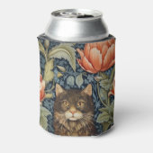 Braune Blume im Jugendstil Dosenkühler (Kanne Rückseite)