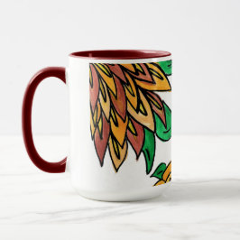 Braune Blume Tasse