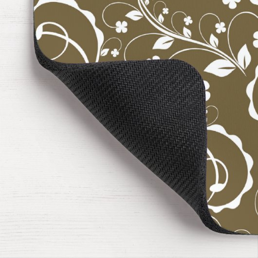 braune Blüte Mousepad (Ecke)