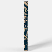 Braune Blüten Case-Mate iPhone Hülle (Rückseite / Rechts)