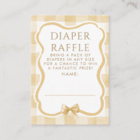 Braune-Bogen-Windel-Raffle-Baby-Shower-Tickets