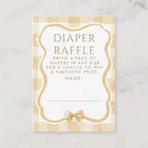 Braune-Bogen-Windel-Raffle-Baby-Shower-Tickets