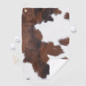 Braune Braune Kuh Print Golf Balls Golfhandtuch (Insitu)