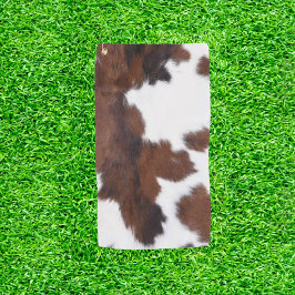 Braune Braune Kuh Print Golf Balls Golfhandtuch