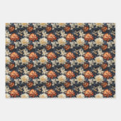 Braune bräunliche Blume Terrakotta-Kupferbrennen Geschenkpapier Set (Vorderseite 2)