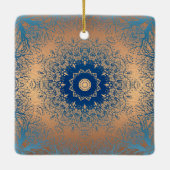 Braune Bronzeseide arabische Dekoration (Rückseite)