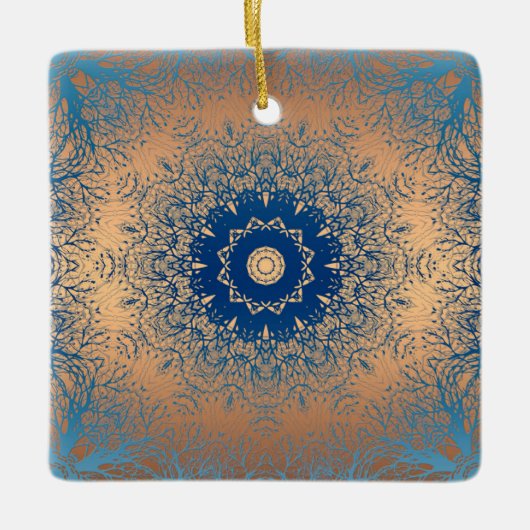 Braune Bronzeseide arabische Dekoration (Vorderseite)