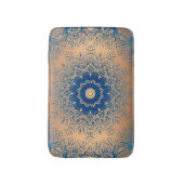 Braune Bronzeseide arabische Dekoration Badematte (Vorderseite Vertikal)