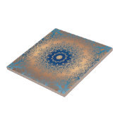 Braune Bronzeseide arabische Dekoration Fliese (Seite)