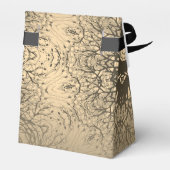 Braune Bronzeseide arabische Dekoration Geschenkschachtel (Rückseite)