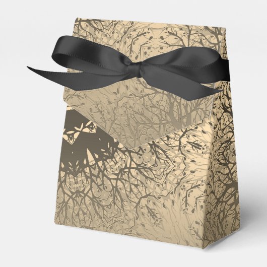 Braune Bronzeseide arabische Dekoration Geschenkschachtel (Vorderseite)